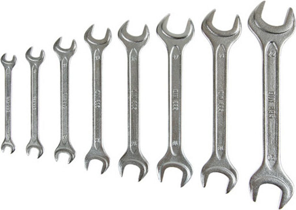Set von 8 Lampa Ringschlüsseln für Motorrad- und Autowartung