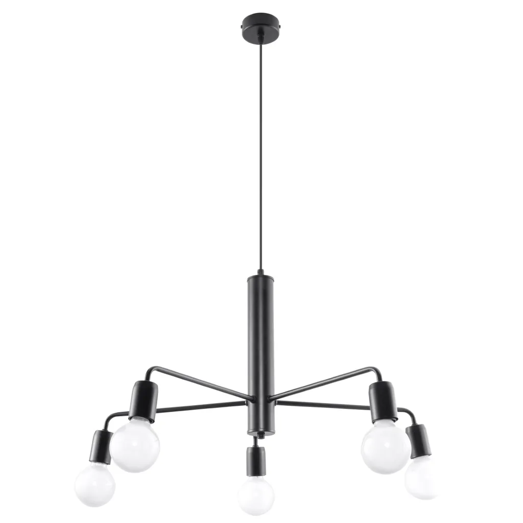 OFFERTA Lampada ORALIA 5 LUMILO Nera | Sospensione E27 Prezzo Shock