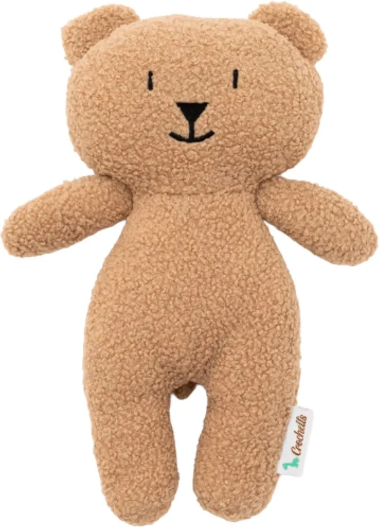 Doudou Ours Crochetts 4025_D - Peluche Durable et Lavable sans Allergène