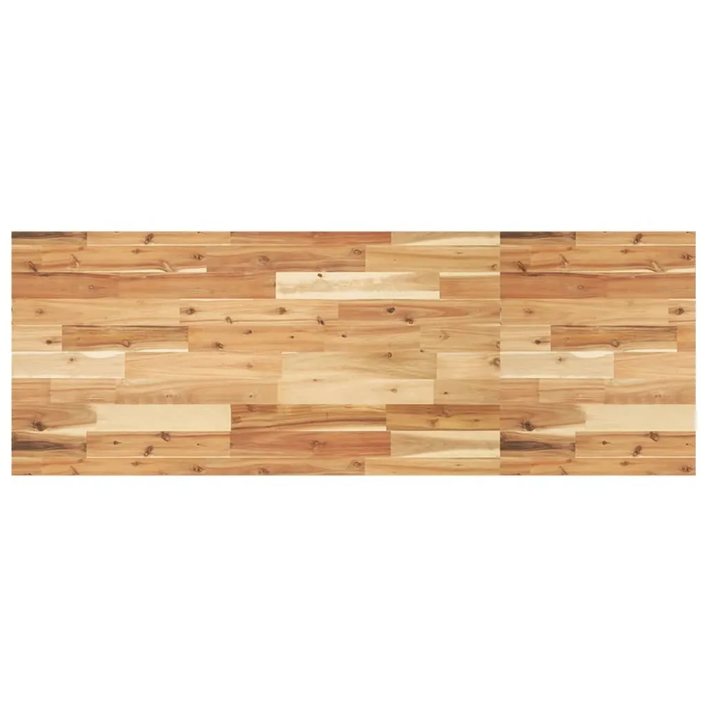 Top Acacia 120x50x2 Legno Massiccio - Piano Scrivania Design Oliato
