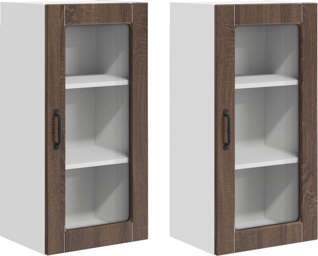 Geschirrspülerfront Lucca 2 pcs Brauneiche 40 x 31 x 80 cm