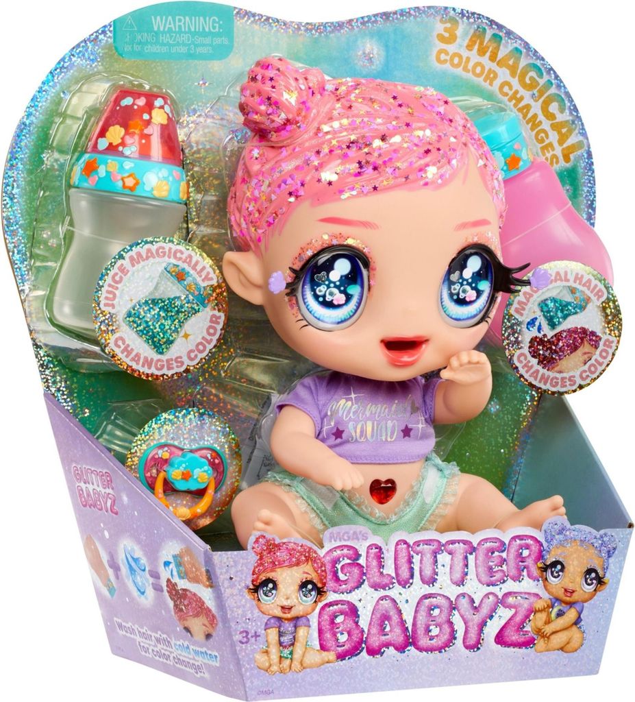 MGA Entertainment Glitter Babyz Doll Seria 2 Marina Finley Zdjęcie produktu 
