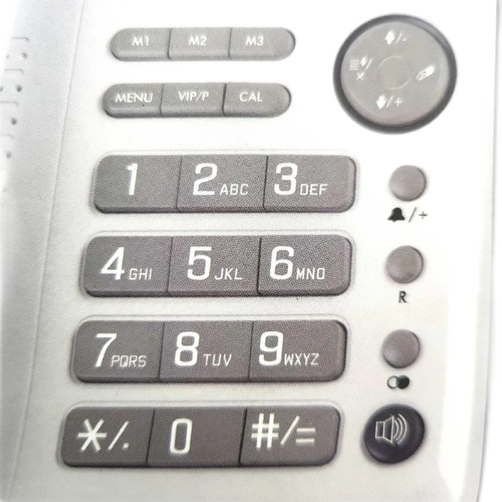 Téléphone fixe LCD OFFICE ID BLANCO - Poste filaire avec écran lisible