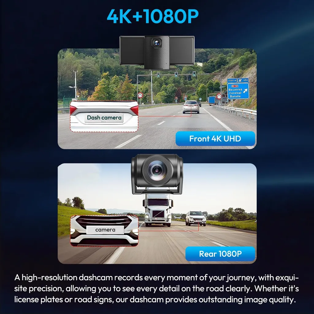 Caméra embarquée avec CarPlay sans fil et Android Auto - Écran Tactile - 3