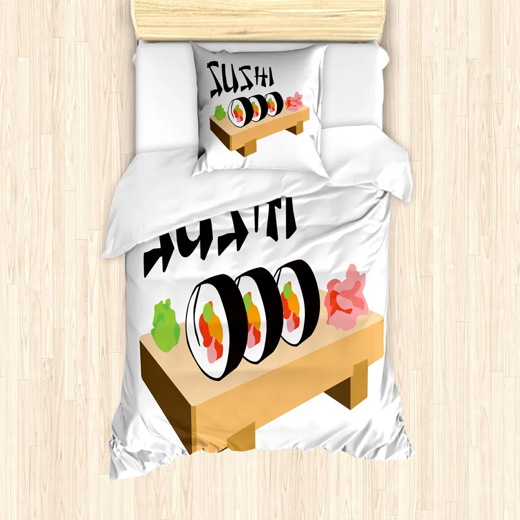 Set Letto Singolo ABAKUHAUS Anallergico Antiacaro Sushi Wasabi