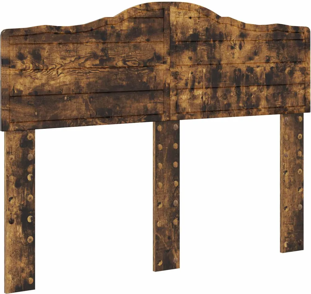 Testiera Letto 135 cm Rovere Affumicato | Design Moderno Materiale Ligneo - 1