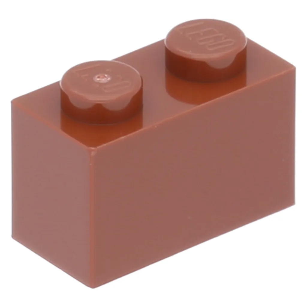 Briques de Construction 1x2 Lego Marron - Pack de 100 Pièces Réf 3004