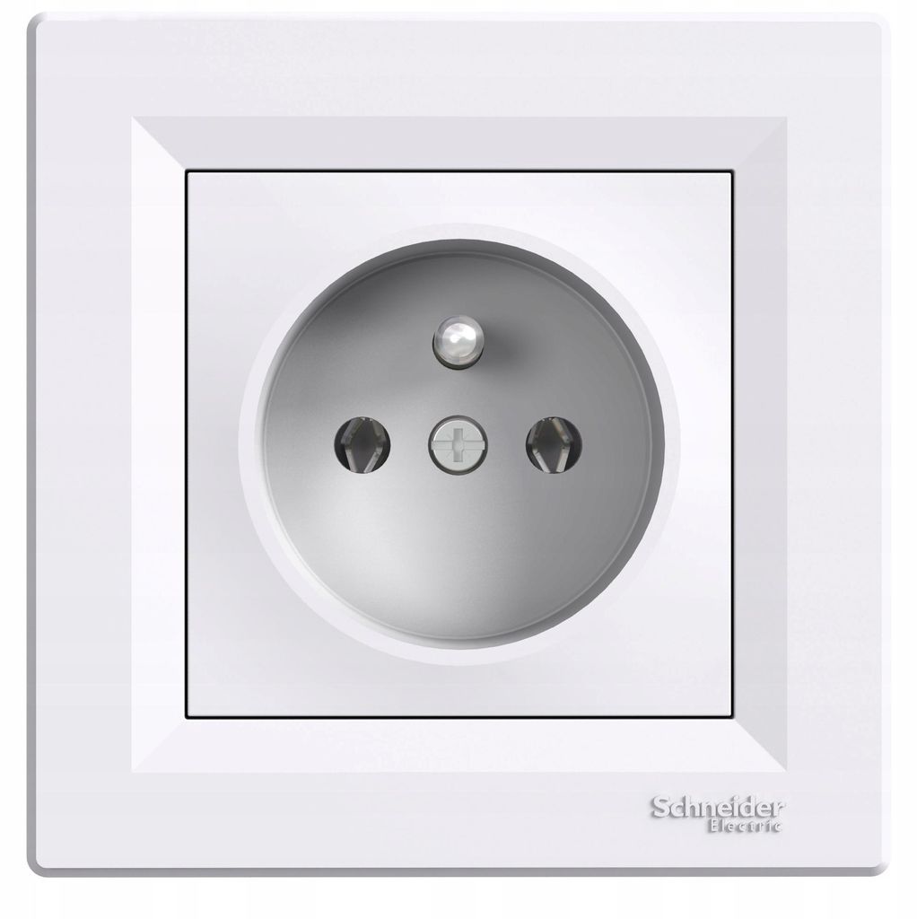 Presa 2P+PE con cornice, bianco Schneider Electric Asfora Immagine del prodotto 