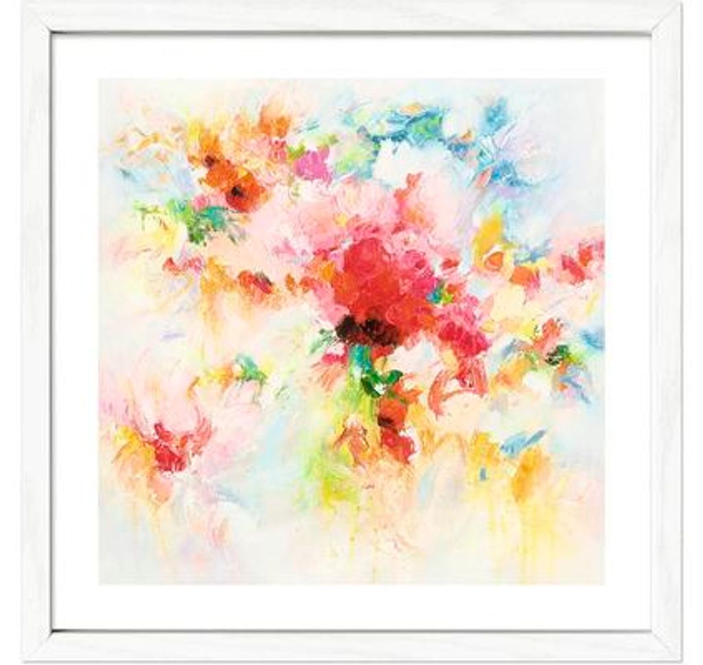 Gerahmtes Bild Colorful Splashes 33x33 cm