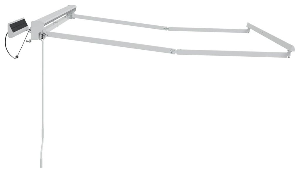 vidaXL Elektrisches Markisenrahmen Weiß 2,5 x 2 m Stahl