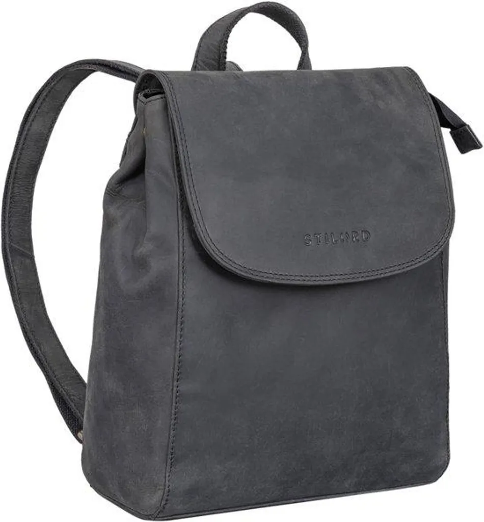 Porte-ordinateur en cuir gris vintage pour PC portable 13,3 pouces