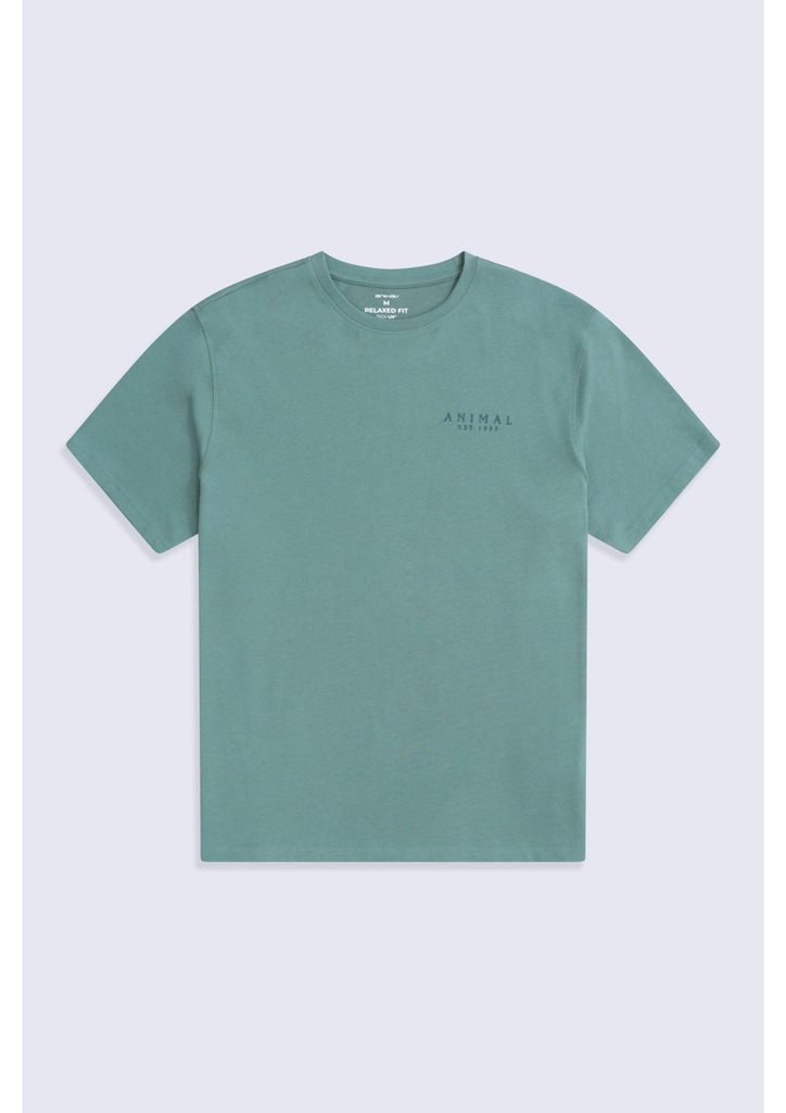 Animal - "Chase" T-Shirt für Herren, Baumwolle aus biologischem Anbau, Sommer MW302 (S) (Grün)