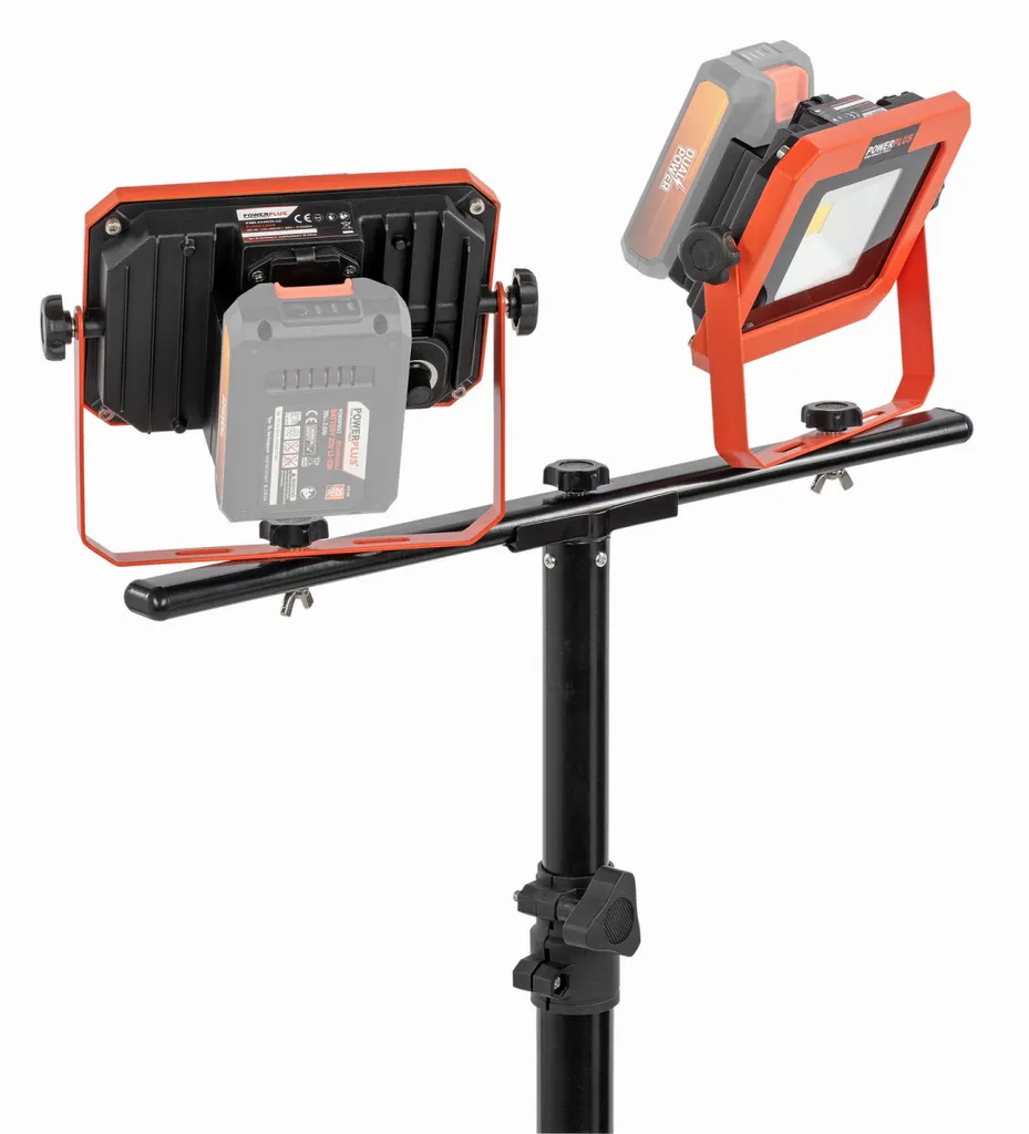 Projecteur hybride 20+220V Powerplus Argent avec trépied ajustable - 9