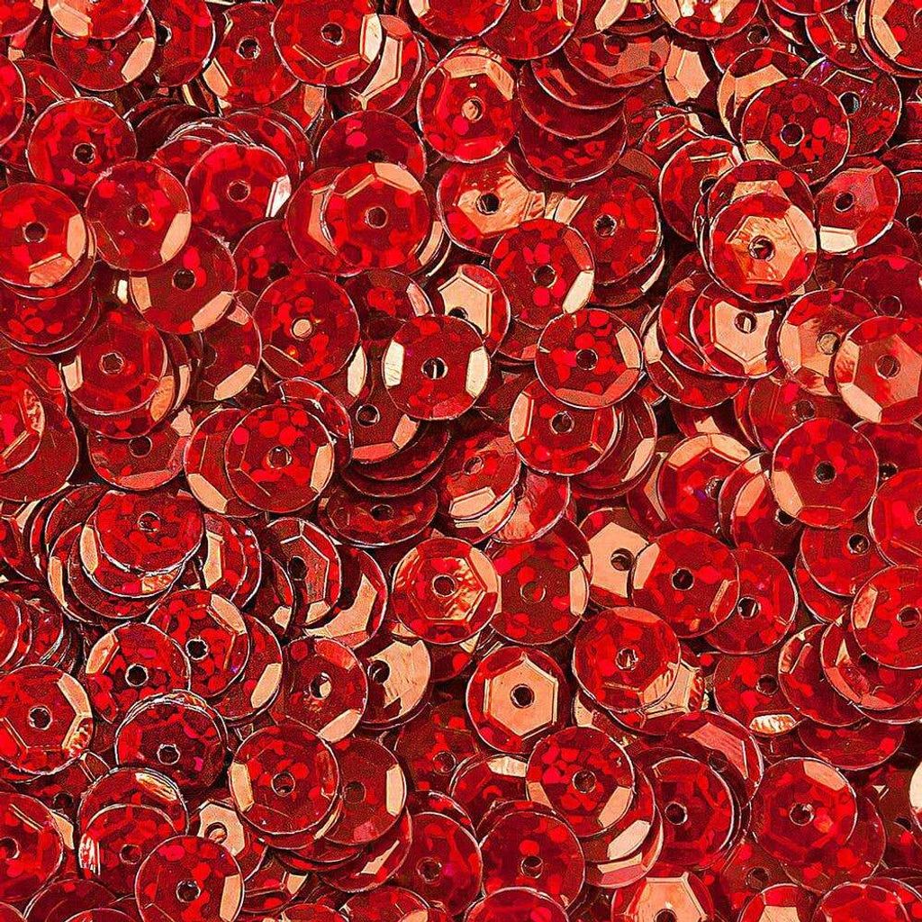 Oblique Unique 1400 Pailletten Konfetti gewölbt - rot Produktbild 