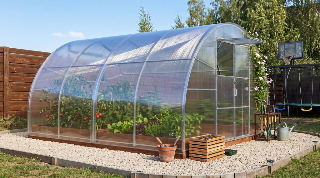Kas "Sigma" van 4x6 meter, met 4 mm polycarbonaat. Dubbele Productafbeelding 