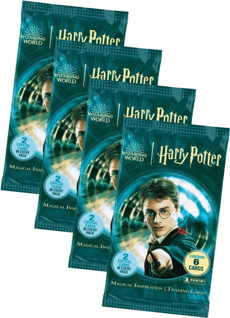 Harry Potter Karten - Magical Inspiration Trading Cards Sammelkarten - 4 Booster