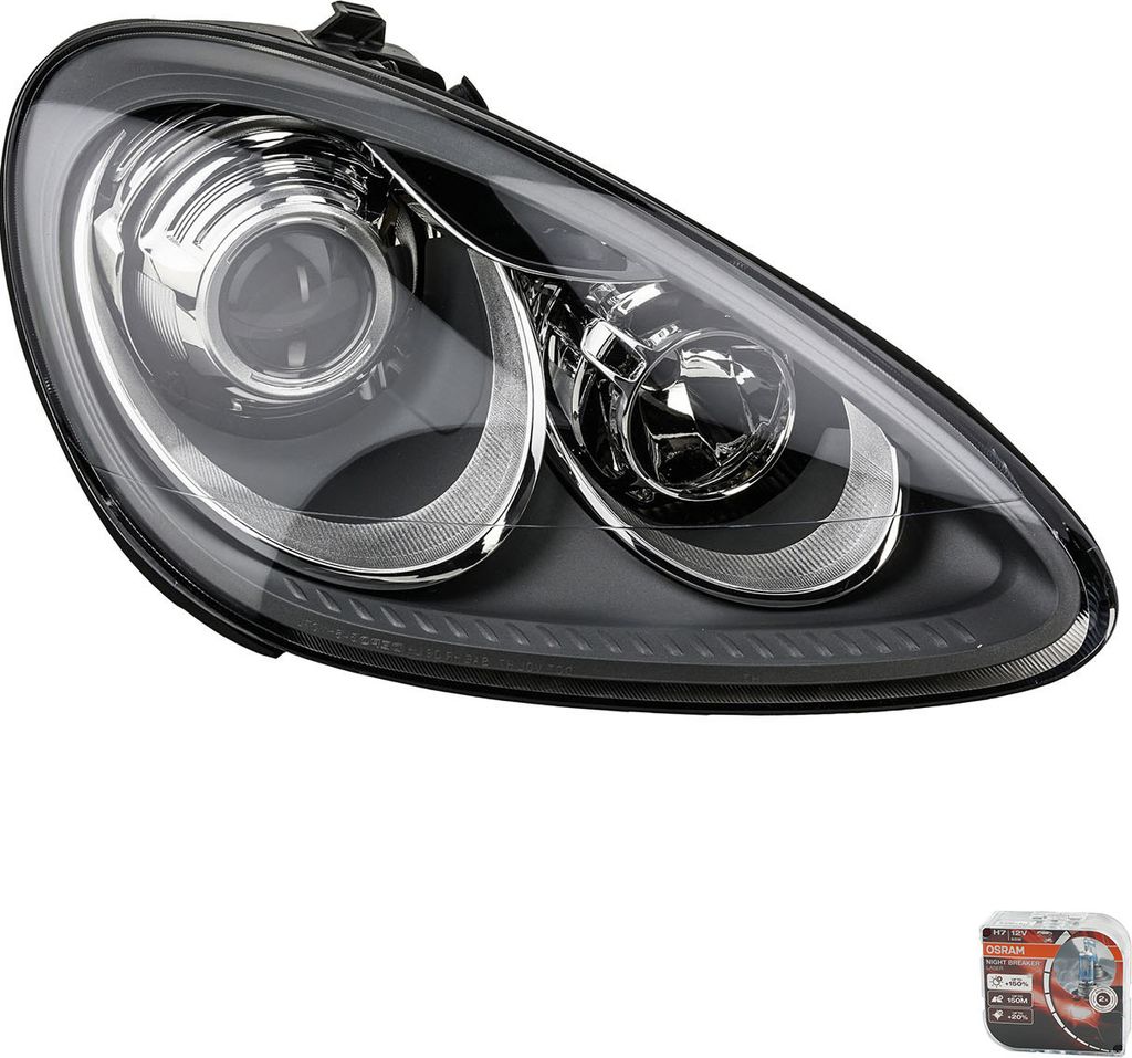 Johns, Scheinwerfer + Osram Night Breaker Laser passend für Porsche Cayenne 92A Rechts 95863117401 95863117402
