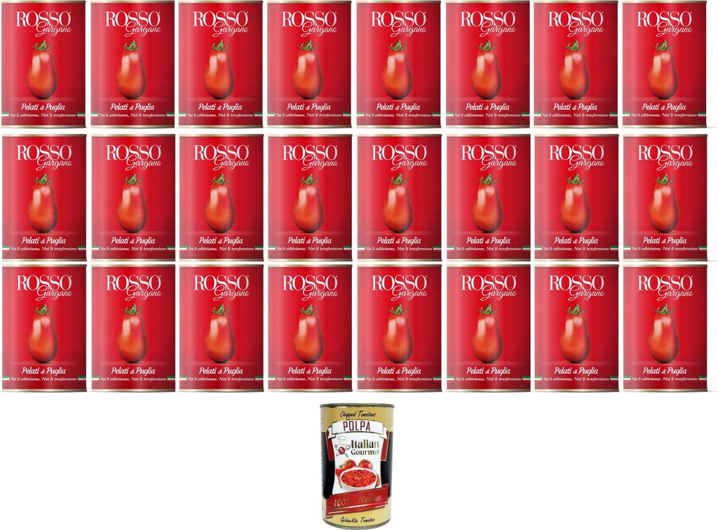 Rosso Gargano Pomodoro pelato di Puglia Geschälte Tomaten Produktbild 