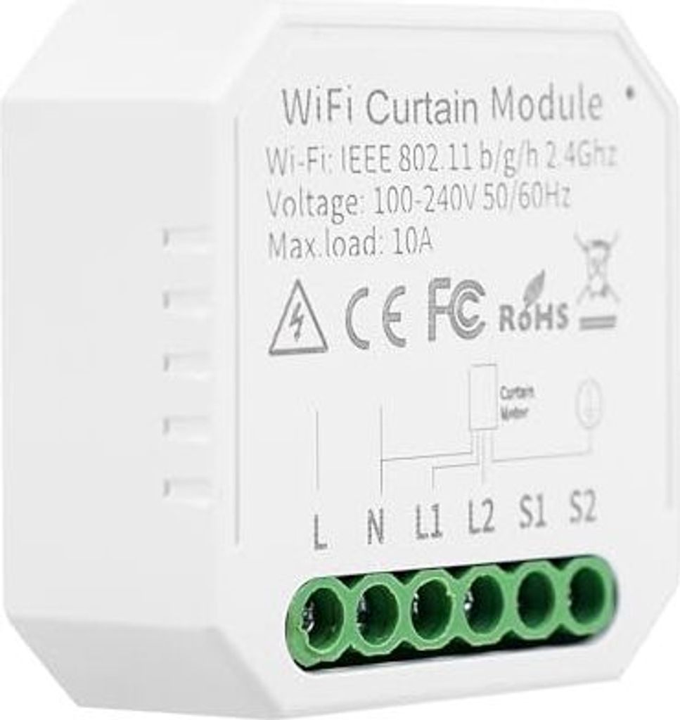 WiFi Roller Shutter Switch Modul, Smart Control Timer, Tuya Vorhangschalter, Blinds Works Alexa, Google Home
