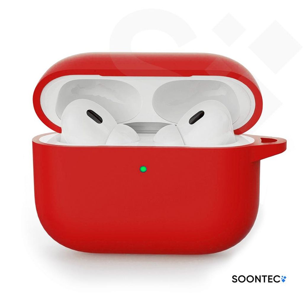 SOONTEC Kopfhörer-Schutzhülle Rot SOONTEC Hülle für AirPods Pro 3. Generation Case