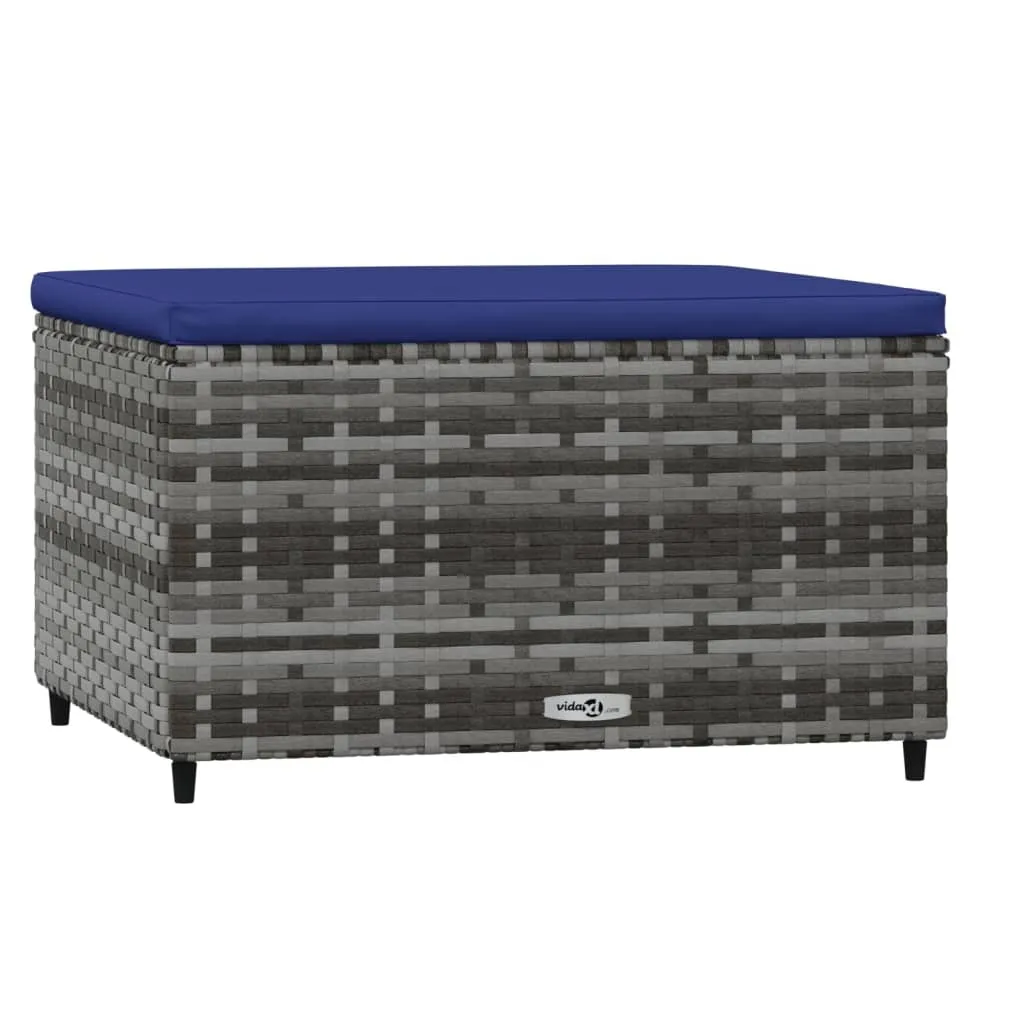 SYFAX™ Poggiapiedi da Esterno in Rattan Sintetico - Relax Assoluto
