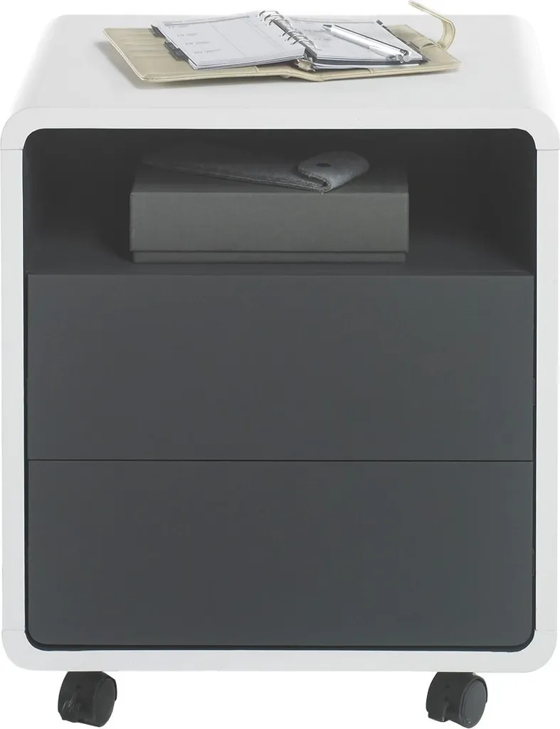 Aménager son Télétravail : Rollcontainer Blackpool Blanc Mat 55cm