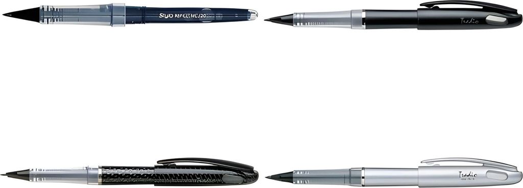 Pentel - Fineliner TRJ50 Tradio mit füllfederhalterähnlicher Spitze extra fein schwarz