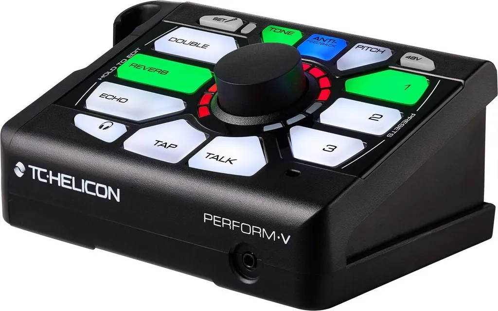 Effets vocaux TC-Helicon PERFORM-V pour chanteur sur scène et live