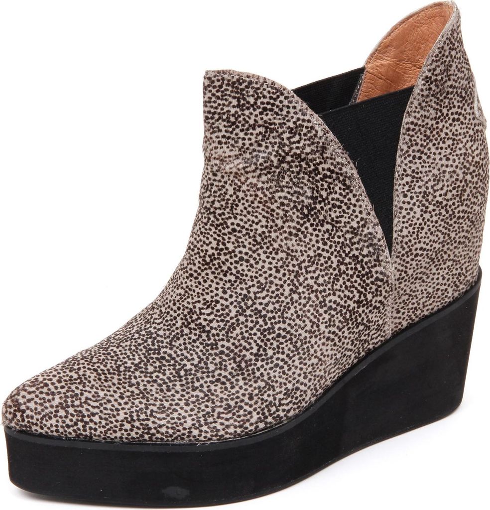 D2214 tronchetto donna JEFFREY CAMPBELL PRIYA beige/nero Schuh Stiefel Frau
