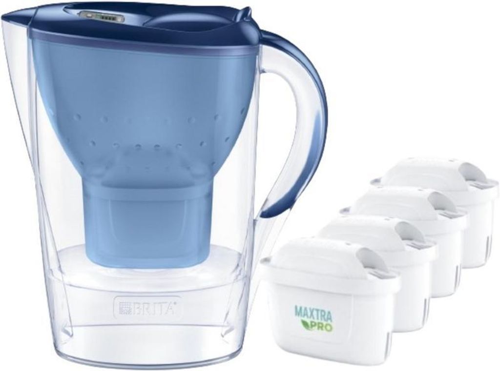 Brita Marella XL kan + 4 Maxtra-filters, blauw Productafbeelding 