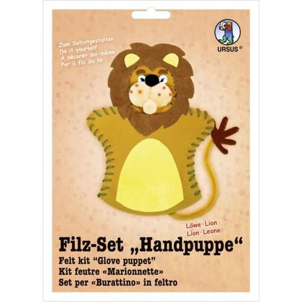 Filz-Set Handpuppe Löwe