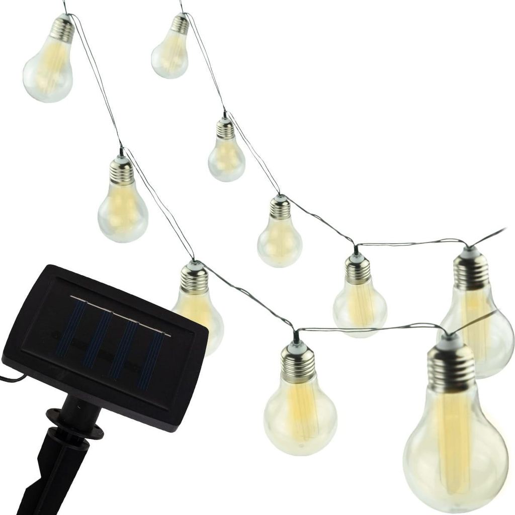 Tg60455 Girlanda Solarna Lampki Solarne Żarówki Ogrodowa Na Zdjęcie produktu 
