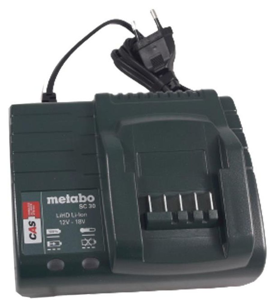 Metabo Ladegerät SC 30 12-18V Akku Li-Ion Solo CAS System Produktbild 