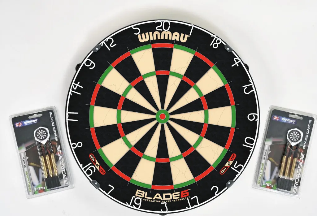 Évitez les rebonds avec la Cible Winmau Blade 6 et ses 6 Fléchettes Pro