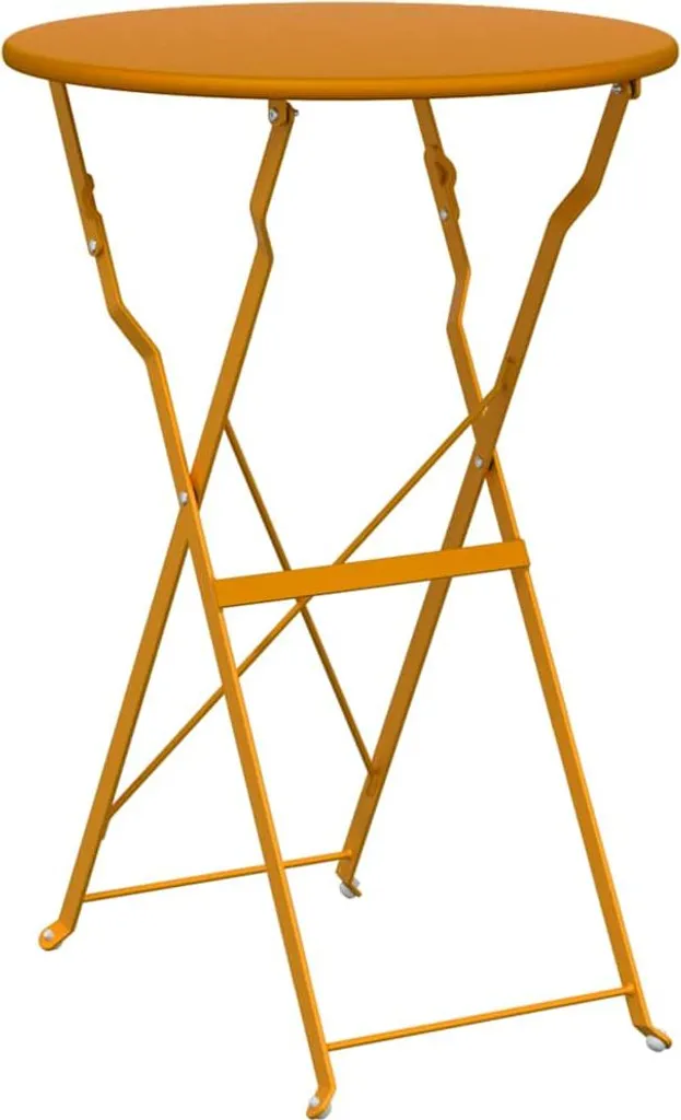 Tavolo da Bistrot SYFAX™ Giallo Senape - Colazione all'Aperto con Stile