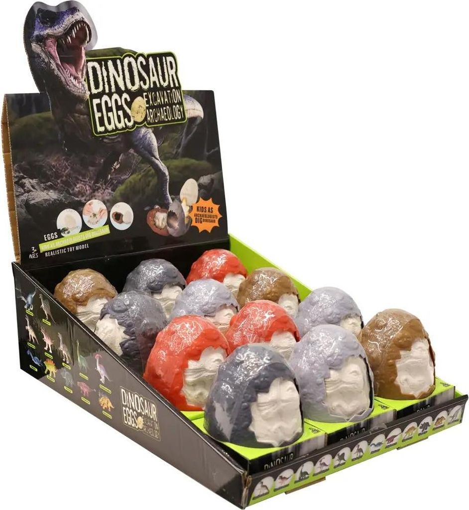 Ausgrabungs-Set Dino Eier, 12-fach sortiert Sonstige Produktbild 