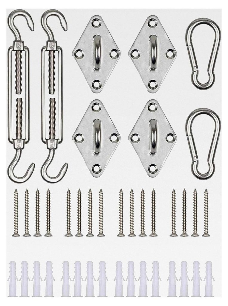 Sonnensegel Montageset Edelstahl M6