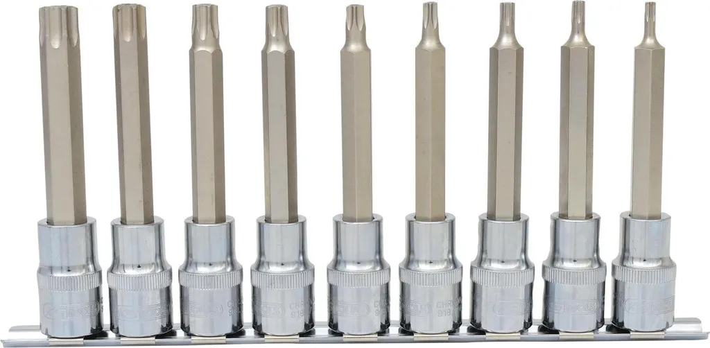 Desserrez les Vis Torx Profondes avec ce Jeu de 9 Douilles Longues T20-T60