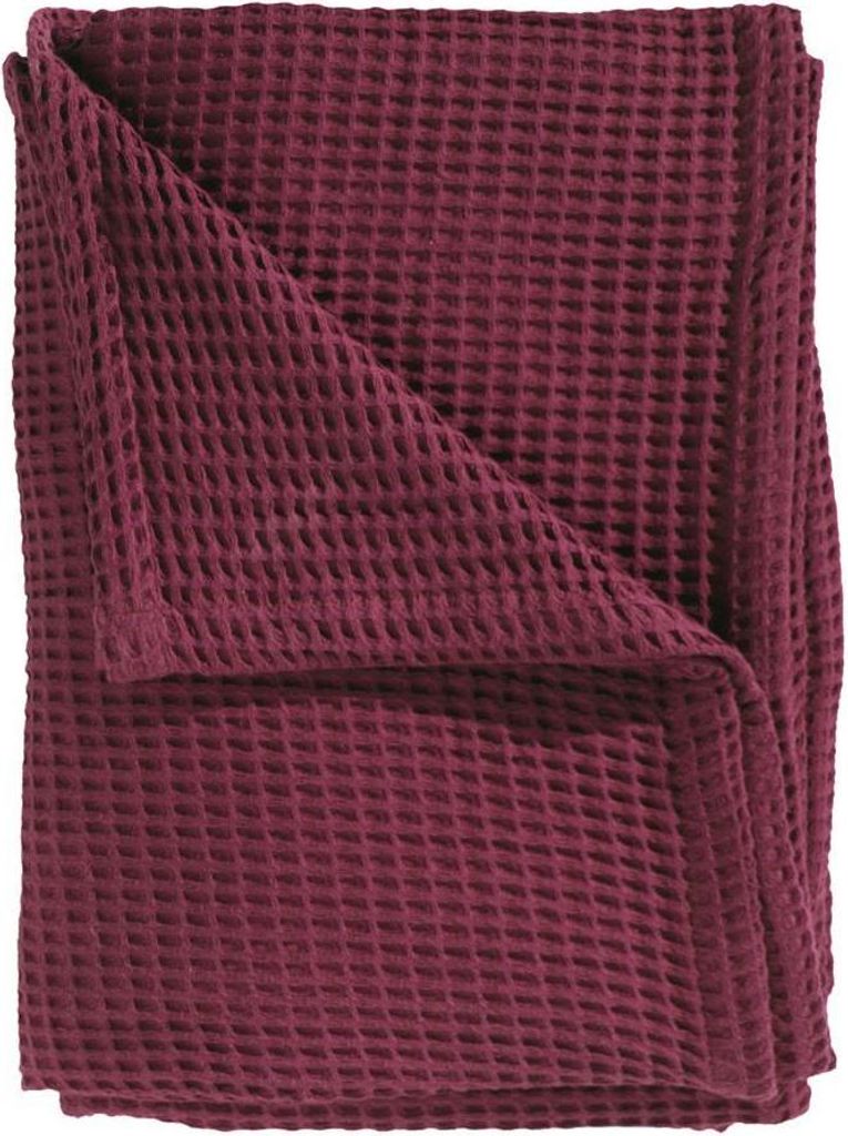Heckett and Lane Wafel Bettüberwurf 180/260 Marron Red Uni Marron-Red
