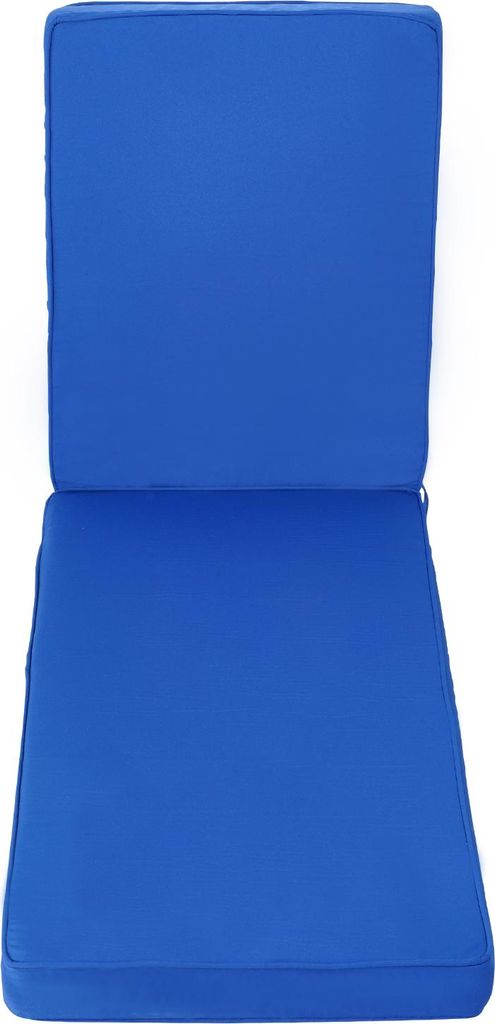 SucceBuy Deckchair Auflagen, 1830x533x75 mm, Liegenauflagen für den Außenbereich, wasserabweisend & farbbeständig, Sonnenliegen-Kissen mit Befes...