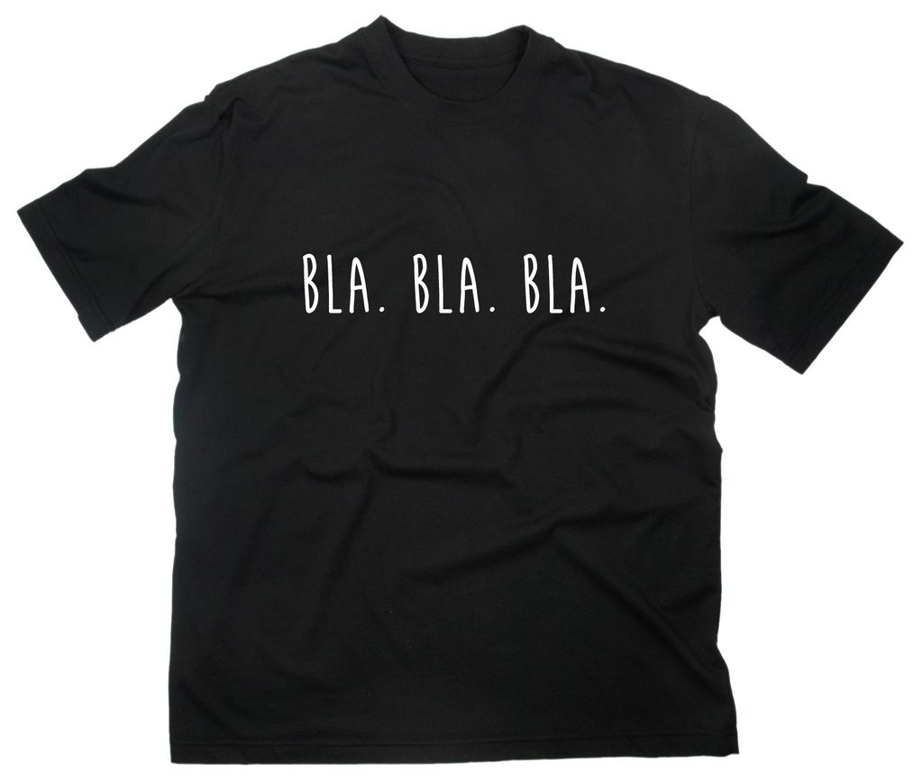 Styletex23 T-Shirt Bla Bla Bla Fun, schwarz, S