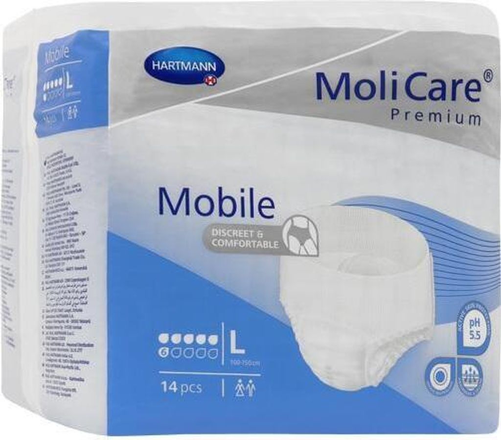 Hartmann MoliCare, Unisex, L, Weiß, 100 - 150 cm, 14 Produktbild 