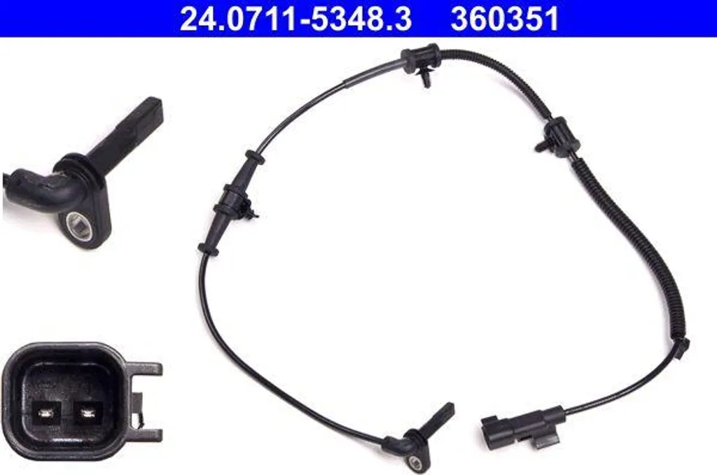 Capteur de vitesse de roue ATE 24.0711-5348.3 OE 13329258 pour Astra J