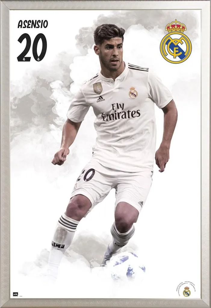 Memorabilia Real Madrid: Poster Asensio 18/19 Incorniciato Shinsuke
