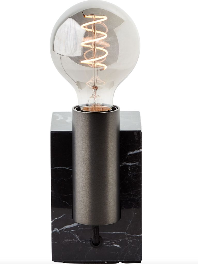 Lampe Tischlampe Leuchte Tischleuchte Stein Brilliant schwarz 93172/76