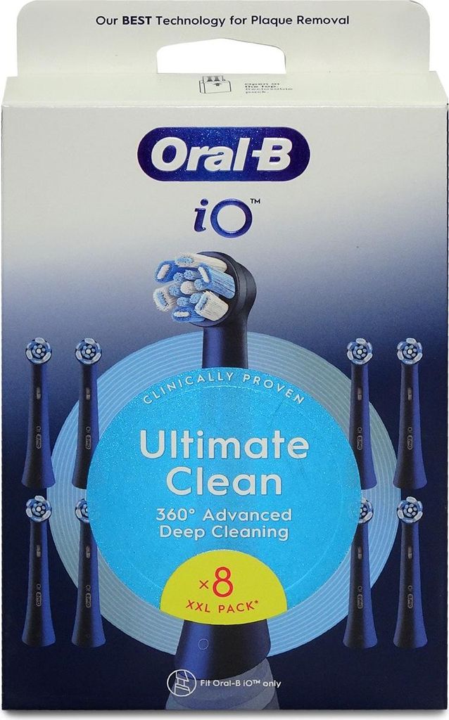 Oral-B iO Ultimative Reinigung Aufsteckbürsten schwarz (8 Produktbild 