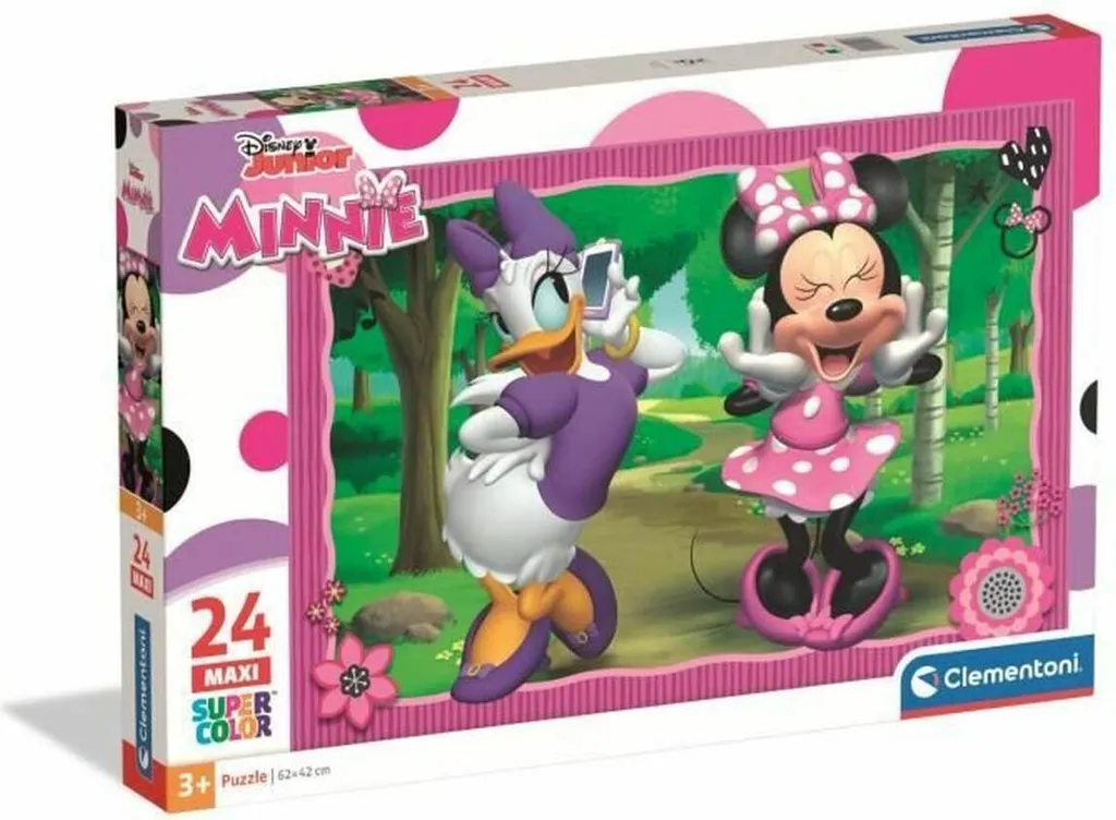 Puzzle Clementoni Maxi Minnie 24 pièces - Jeu éducatif pour enfant dès 3 ans