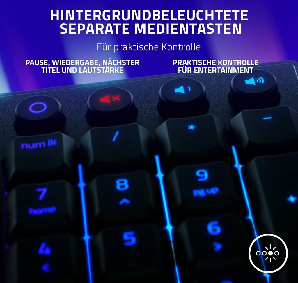 Ornata V3, czarna, bezklawiszowa klawiatura dla graczy Zdjęcie produktu 8