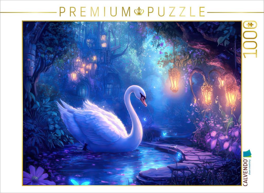 CALVENDO Puzzle Jugendstil meets Fairytale World | 1000 Teile Lege-Größe 64x48cm Foto-Puzzle für glückliche Stunden