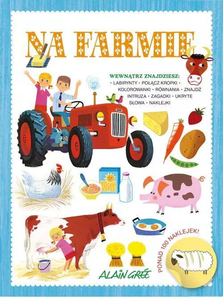 Na farmie - Alain Gree (Rätsel für Kinder auf Polnisch)